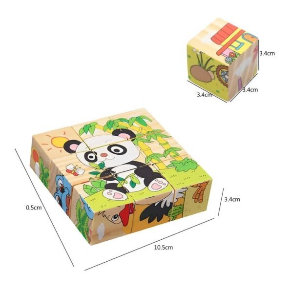 Jigsaw Puzzles for Kids Ages 8-10 9 Pieces Early Educational Learn Puzzle Game Toys - Image 2